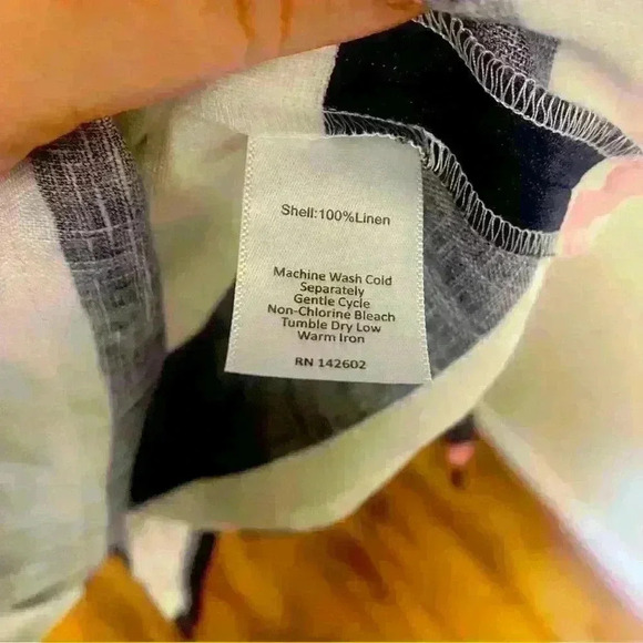 NWOT Sail To Sable Sleevless Classic Tunic w/ Ric Rac detail- Navy/White Stripes - Picture 7 of 9